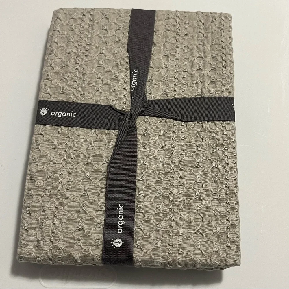 West Elm Textured Waffle Sham Grey
